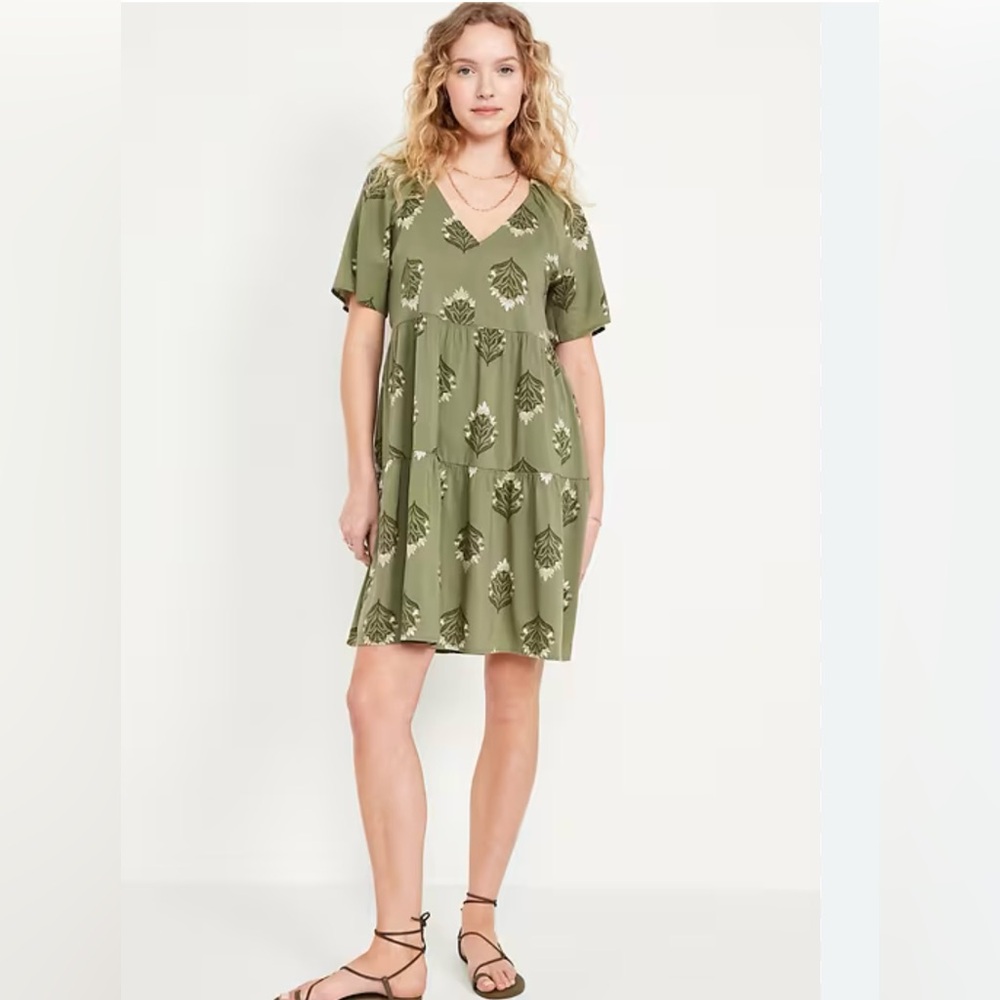OLD NAVY V neck Swing Dress XLP